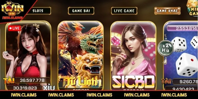 Trải nghiệm kho game cao cấp tại IWIN